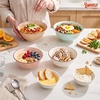 image:imageSweese 10 oz Ceramic Bowls Set of 6 White Cereal Bowls for Yogurt Fruit Dessert Oatmeal and Snacks Stackable Small Serving Bowls for Breakfast and Everyday UseNew Blue