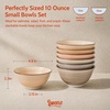 image:imageSweese 10 oz Ceramic Bowls Set of 6 White Cereal Bowls for Yogurt Fruit Dessert Oatmeal and Snacks Stackable Small Serving Bowls for Breakfast and Everyday UseNeutral