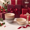 image:imageSweese 10 oz Ceramic Bowls Set of 6 White Cereal Bowls for Yogurt Fruit Dessert Oatmeal and Snacks Stackable Small Serving Bowls for Breakfast and Everyday UseNeutral