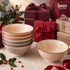 image:imageSweese 10 oz Ceramic Bowls Set of 6 White Cereal Bowls for Yogurt Fruit Dessert Oatmeal and Snacks Stackable Small Serving Bowls for Breakfast and Everyday UseNeutral