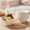image:imageSweese 10 oz Ceramic Bowls Set of 6 White Cereal Bowls for Yogurt Fruit Dessert Oatmeal and Snacks Stackable Small Serving Bowls for Breakfast and Everyday UseWhite