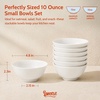 image:imageSweese 10 oz Ceramic Bowls Set of 6 White Cereal Bowls for Yogurt Fruit Dessert Oatmeal and Snacks Stackable Small Serving Bowls for Breakfast and Everyday UseWhite