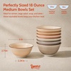 image:imageSweese 10 oz Ceramic Bowls Set of 6 White Cereal Bowls for Yogurt Fruit Dessert Oatmeal and Snacks Stackable Small Serving Bowls for Breakfast and Everyday UseNeutral