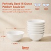 image:imageSweese 10 oz Ceramic Bowls Set of 6 White Cereal Bowls for Yogurt Fruit Dessert Oatmeal and Snacks Stackable Small Serving Bowls for Breakfast and Everyday UseWhite