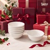 image:imageSweese 10 oz Ceramic Bowls Set of 6 White Cereal Bowls for Yogurt Fruit Dessert Oatmeal and Snacks Stackable Small Serving Bowls for Breakfast and Everyday UseWhite
