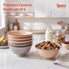 image:imageSweese 10 oz Ceramic Bowls Set of 6 White Cereal Bowls for Yogurt Fruit Dessert Oatmeal and Snacks Stackable Small Serving Bowls for Breakfast and Everyday UseNeutral