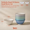 image:imageSweese 10 oz Ceramic Bowls Set of 6 White Cereal Bowls for Yogurt Fruit Dessert Oatmeal and Snacks Stackable Small Serving Bowls for Breakfast and Everyday UseNew Blue