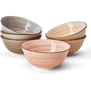 image:imageSweese 10 oz Ceramic Bowls Set of 6 White Cereal Bowls for Yogurt Fruit Dessert Oatmeal and Snacks Stackable Small Serving Bowls for Breakfast and Everyday UseNeutral