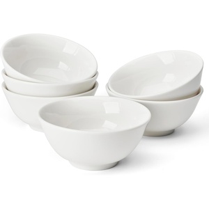 image:imageSweese 10 oz Ceramic Bowls Set of 6 White Cereal Bowls for Yogurt Fruit Dessert Oatmeal and Snacks Stackable Small Serving Bowls for Breakfast and Everyday UseWhite
