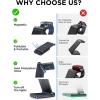 image3 in 1 Wireless Charging Station Fast Wireless Charger Stand for iPhone 1615141312 X Pro Max ampamp Apple WatchFoldable ampamp Double Coil Compatible with Apple Watch Ultra 8765 Airpods 23Pro