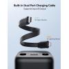 image5000mAh Portable Charger for Apple Watch18w Fast Charging Wireless iwatch Charger Power Bank with Builtin CableMagnetic 3 in 1 Portable Charger for iwatch 102UltraSeiPhone 1615SamsungBlack