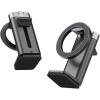 imageJOYROOM 360 Metal Ball ampamp Titanium Magsafe Airplane Phone Holder Travel Essentials for Airplane Phone Mount Universal Travel Phone Holder for Plane Travel Must Have for iPhone 16 15 14 13Black