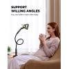 imageJOYROOM Gooseneck Phone Holder for Bed Upgrade Safety Lock Flexible Long Arm Phone Stand 720 Adjustable Desk Clamp Clip Phone Mount for iPhone 16 ampamp All 47quot Devices