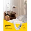 imageJOYROOM Gooseneck Phone Holder for Bed Upgrade Safety Lock Flexible Long Arm Phone Stand for Desk 720 Adjustable Overhead Phone Mount for iPhone 16 ampamp All 47quot DevicesWhite