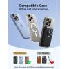 imageJOYROOM Magnetic Portable Charger 10000mAh Power Bank with Ring Holder N52 Stronger Magnetic 20W PD Fast Charging Battery Pack Compatible with iPhone 1615141312ProPro Max BlackBlack