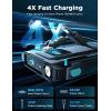 imageJOYROOM Portable Charger 10000mAh 4 Outputs Fast Charging Portable Power Bank with Built in Cable 225W PD Battery Pack with Flashlight and Carabiner for iPhone 1615141312Samsung S23 S22 Google