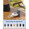 imageJOYROOM Portable Charger for Apple Watch 10 2500mAh Fast Charging iWatch Charger KeyChain USB C Cable Magnetic Wireless Travel Power Bank for Apple Watch Series 9876SE5432NikeUltraUltra 2White