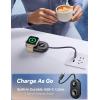 imageJOYROOM Portable Charger for Apple Watch 10 2500mAh Fast Charging iWatch Charger KeyChain USB C Cable Magnetic Wireless Travel Power Bank for Apple Watch Series 9876SE5432NikeUltraUltra 2Black