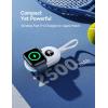 imageJOYROOM Portable Charger for Apple Watch 10 2500mAh Fast Charging iWatch Charger KeyChain USB C Cable Magnetic Wireless Travel Power Bank for Apple Watch Series 9876SE5432NikeUltraUltra 2White