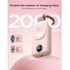 imageJOYROOM Portable Charger for Apple Watch2000mAh Fast Charger for iWatch Series 1098765432SEUItra2Ultra Power Bank Keychain Style with Compact Magnetic Design Travel EssentialMintPink