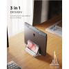 imageJOYROOM Vertical Laptop StandUser Friendly ampamp Space Saving Aluminum Laptop Holder Desktop Stand with Adjustable Knobs for MacBookSurfaceDellChrome BookGaming Laptops Up to 173 inch White