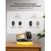 imageJOYROOM for Apple Watch Charger Stand Portable Magnetic Charging Dock for Apple Watch 10 with Colorful Light ampamp CableFast iWatch Charger Stand for Apple Watch Series 10 9 8 7 6 5Ultra 2 SEWhiteBlack