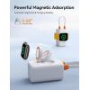 imagePortable Charger for Apple Watch18w Fast Charging iwatch Power Bank with Builtin Cable5000mAh Wireless Magnetic 3 in 1 Portable Charger for iwatch 102UltraSeiPhone 1615SamsungWhite