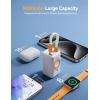 imagePortable Charger for Apple Watch18w Fast Charging iwatch Power Bank with Builtin Cable5000mAh Wireless Magnetic 3 in 1 Portable Charger for iwatch 102UltraSeiPhone 1615SamsungWhite
