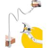 imageJOYROOM Gooseneck Phone Holder for Bed Upgrade Safety Lock Flexible Long Arm Phone Stand for Desk 720 Adjustable Overhead Phone Mount for iPhone 16 ampamp All 47quot DevicesWhite