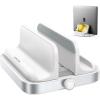 imageJOYROOM Vertical Laptop StandUser Friendly ampamp Space Saving Aluminum Laptop Holder Desktop Stand with Adjustable Knobs for MacBookSurfaceDellChrome BookGaming Laptops Up to 173 inch White