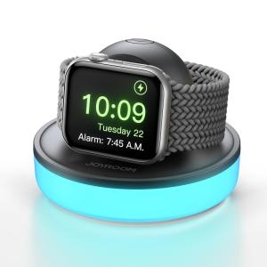 imageJOYROOM for Apple Watch Charger Stand Portable Magnetic Charging Dock for Apple Watch 10 with Colorful Light ampamp CableFast iWatch Charger Stand for Apple Watch Series 10 9 8 7 6 5Ultra 2 SEWhiteBlack