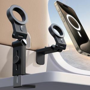 imageJOYROOM for Magsafe Airplane Phone Holder Travel EssentialsUnlimited Scenery HandsFree Plane Phone Holder Airplane Travel Accessories for iPhone 16 Pro Max ampamp Magsafe CaseBlack