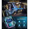 image2022 Bluetooth 53 FM Transmitter for Car JOYROOM Stronger Dual Mics ampamp HiFi Deep Bass Sound  48W PDampampQC30 Bluetooth Car Adapter HandsFree Calling Larger LED AUX Output ampamp U DiskGraphite black