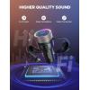 image60W Bluetooth 54 Car Adapter FM Transmitter PD 30W ampamp 30W Type C Coiled Cable Wireless Radio Music Player HandsFree Call USB C Cigarette Lighter Adapter Support USB Drive  A Must for Family TravelBlack