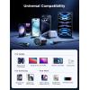 image60W Fast Car Charger Mini Car Charger Adapter Fast Charging Cigarette Lighter Adapter Dual Port Car Charger with 40inch Cable USB C Car Charger for iPhone 161514131211 Samsung S24S23S22Black