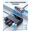 image9 in 1 Cigarette Lighter Splitter JOYROOM 154W Cigarette Lighter Adapter with PDQC 30  2 Charge33FT Cable 12V24V Independent Switches DC Cigarette Outlet Car Charger for All Car Devices
