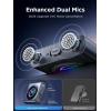 imageBluetooth 54 Car Adapter 2024 Dual Mics Noise Cancelling Bluetooth Aux Adapter for Car HiFi Bass Sound ampamp Easy ConnectionBluetooth Adapter Receiver for Car MusicHandsFree Calls 26H Battery LifeGrey
