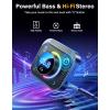 imageJOYROOM 66W Bluetooth 54 Car Adapter Aux with 3 Charging PortsPD 30W ampamp 2  18WAir Vent Installation for Safe Deep HiFi Bass Player Wireless Radio FM Transmitter for Car with Colorful LED LightBlack