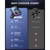 imageJOYROOM Bluetooth 53 FM Transmitter Car Adapter Stronger Dual Mics ampamp HiFi Deep Bass Sound 48W PD ampamp QC 30 USB C Car Charger Cigarette Lighter Adapter HandsFree Calling Radio Support USB DriveBlack Bluetooth FM Transmitter Car