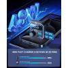 imageJOYROOM Bluetooth 53 FM Transmitter Car Adapter Stronger Dual Mics ampamp HiFi Deep Bass Sound 48W PD ampamp QC 30 USB C Car Charger Cigarette Lighter Adapter HandsFree Calling Radio Support USB DriveBlack Bluetooth FM Transmitter Car