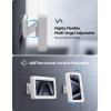 imageJOYROOM Shower Phone Holder Waterproof 480 Rotation Adjustable Phone Case Holder AntiFog Wall Phone Mount Stand Cover for Bathroom Bathtub Kitchen Shower Accessories Essentials for 47quot Phones