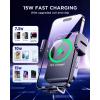 imageJOYROOM Wireless Car Charger15W Qi Fast Charging Car Charger Phone Holder Mount AutoClamping Alignment Windshield Dashboard Air Vent Cell Phone Holder for iPhone 16 Pro Max15 ProSamsung S24S23