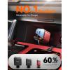imageSuper Compact Retractable Car Charger 4 in 1 69W Car Charger USB C iPhone 16 Car Charger Fast Charging Car Accessories Car Phone Charger Adapter for iPhone 15 Pro Max Pixel RedRed