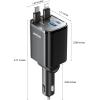 imageSuper Compact Retractable Car Charger 4 in 1 69W Car Charger USB C iPhone 16 Car Charger Fast Charging Car Accessories Car Phone Charger Adapter for iPhone 15 Pro Max Pixel RedBlack