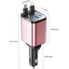 imageSuper Compact Retractable Car Charger 4 in 1 69W Car Charger USB C iPhone 16 Car Charger Fast Charging Car Accessories Car Phone Charger Adapter for iPhone 15 Pro Max Pixel RedPink