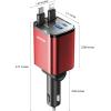 imageSuper Compact Retractable Car Charger 4 in 1 69W Car Charger USB C iPhone 16 Car Charger Fast Charging Car Accessories Car Phone Charger Adapter for iPhone 15 Pro Max Pixel RedRed