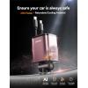 imageSuper Compact Retractable Car Charger 4 in 1 69W Car Charger USB C iPhone 16 Car Charger Fast Charging Car Accessories Car Phone Charger Adapter for iPhone 15 Pro Max Pixel RedPink