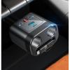 imageJOYROOM 5 in 1 Car Cigarette Lighter Adapter 160W Fast Charging Car Charger Adapter 2Socket Cigarette Lighter Splitter Retractable Car Charger for iPhone Android All Car DevicesBlack