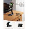 image12 Pack Magnetic Cable Management Clips Phone Electric Charging Cord Holder Desktop Cord Organizer Adhesive Cable Organizer Keeper for Home Kitchen Office Desk Outdoor Wall Car Bedroom Nightstand12pack