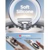 image2024 Newest JOYROOM 2 in 1 Magsafe Phone Pop Grip for Magnetic Socket Sability Max Cell Phone Ring Holder Stand for Phone Case 360 Rotate Finger Ring Kickstand for iPhone 16 15 Pro Max AndroidWhite